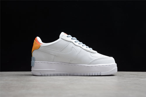 Air Force 1 shadow white orange