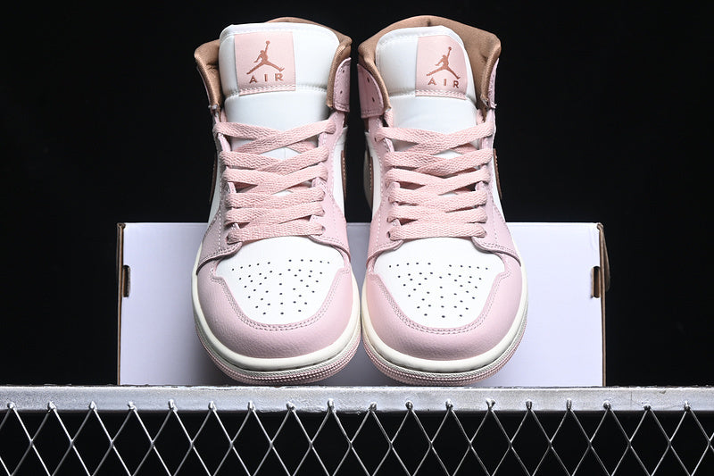 Jordan 1 Mid pink oxford