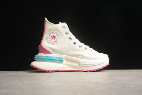 Converse run star legacy white and pink
