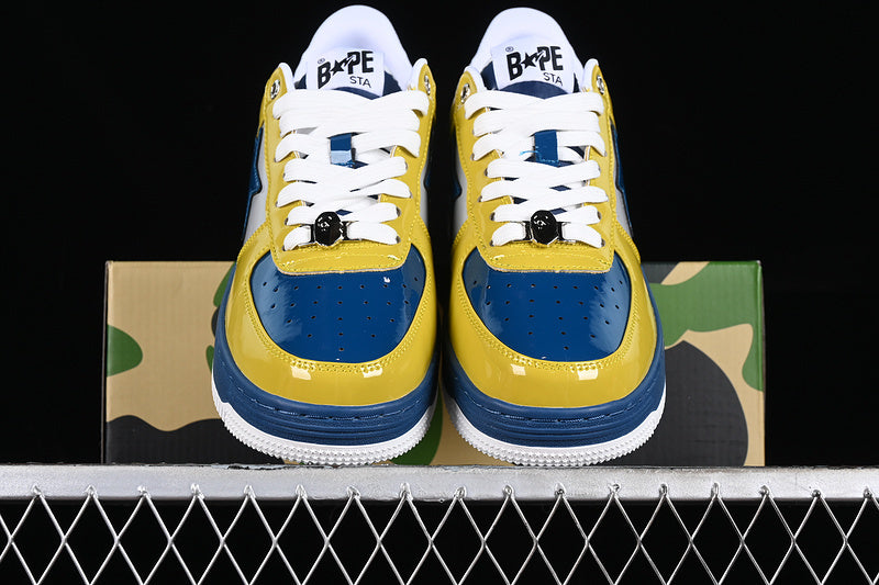 BAPE STA yellow blue white