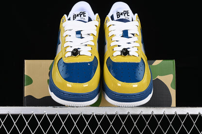 BAPE STA yellow blue white
