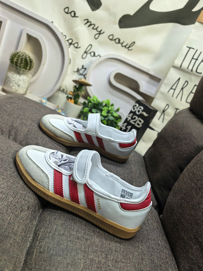 Samba jane ballerina white red