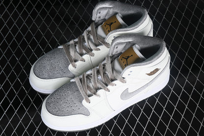 Jordan 1 Mid flat pewter