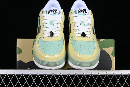 BAPE STA green yellow brown