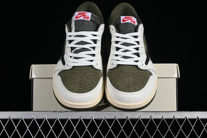 Jordan 1 Low reverse olive