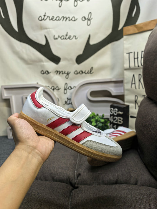 Samba jane ballerina white red