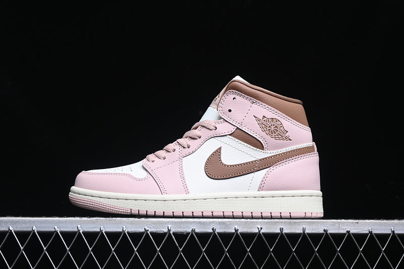 Jordan 1 Mid pink oxford
