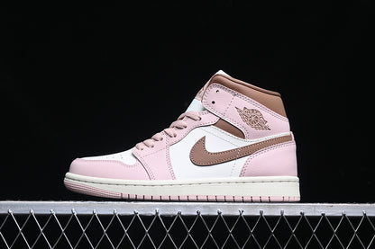 Jordan 1 Mid pink oxford