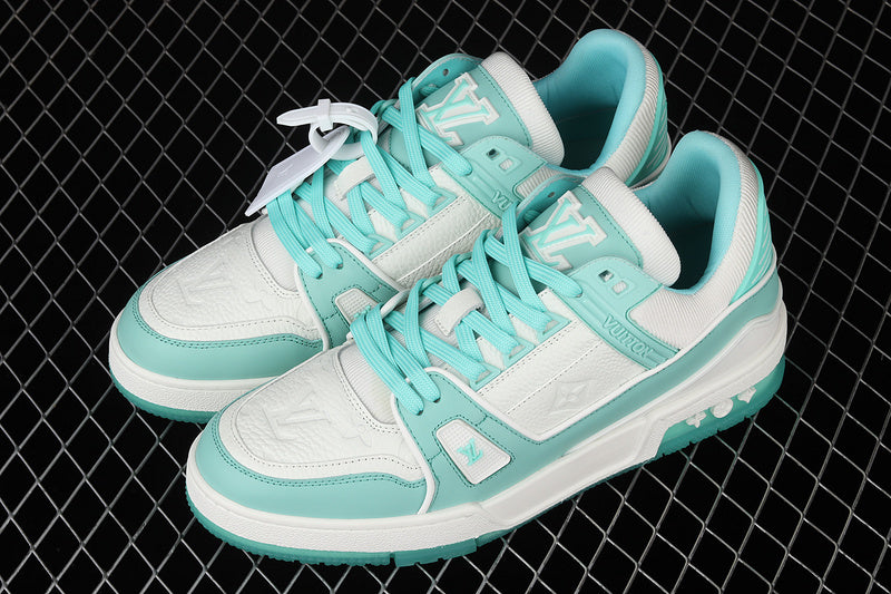 LV trainer white mint