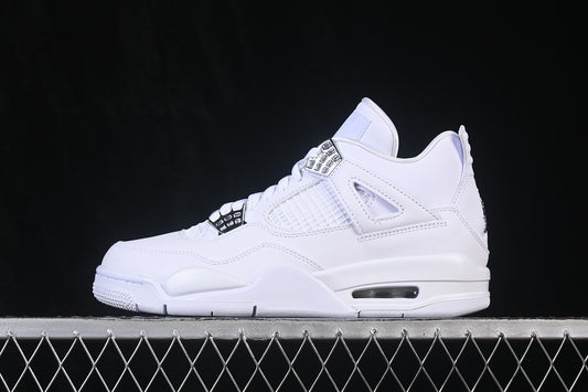 Jordan 4 white metallic silver