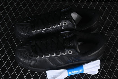 Superstar black leather