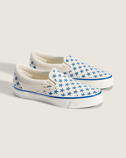 Vans slip-on white blue