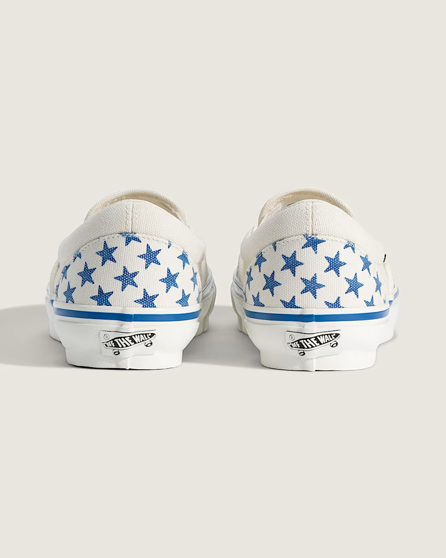 Vans slip-on white blue