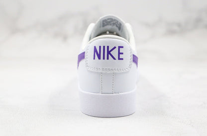 Blazer low purple swoosh