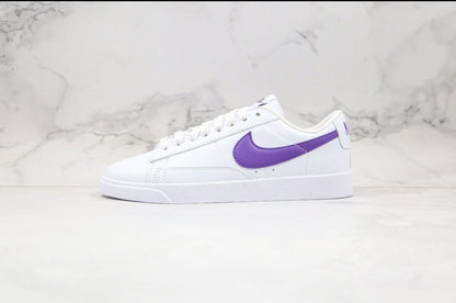 Blazer low purple swoosh