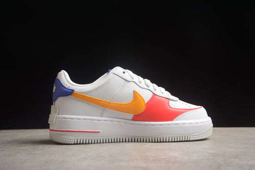 Air Force 1 shadow red yellow purple