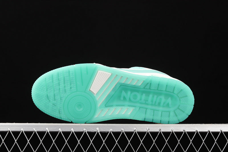 LV trainer white mint