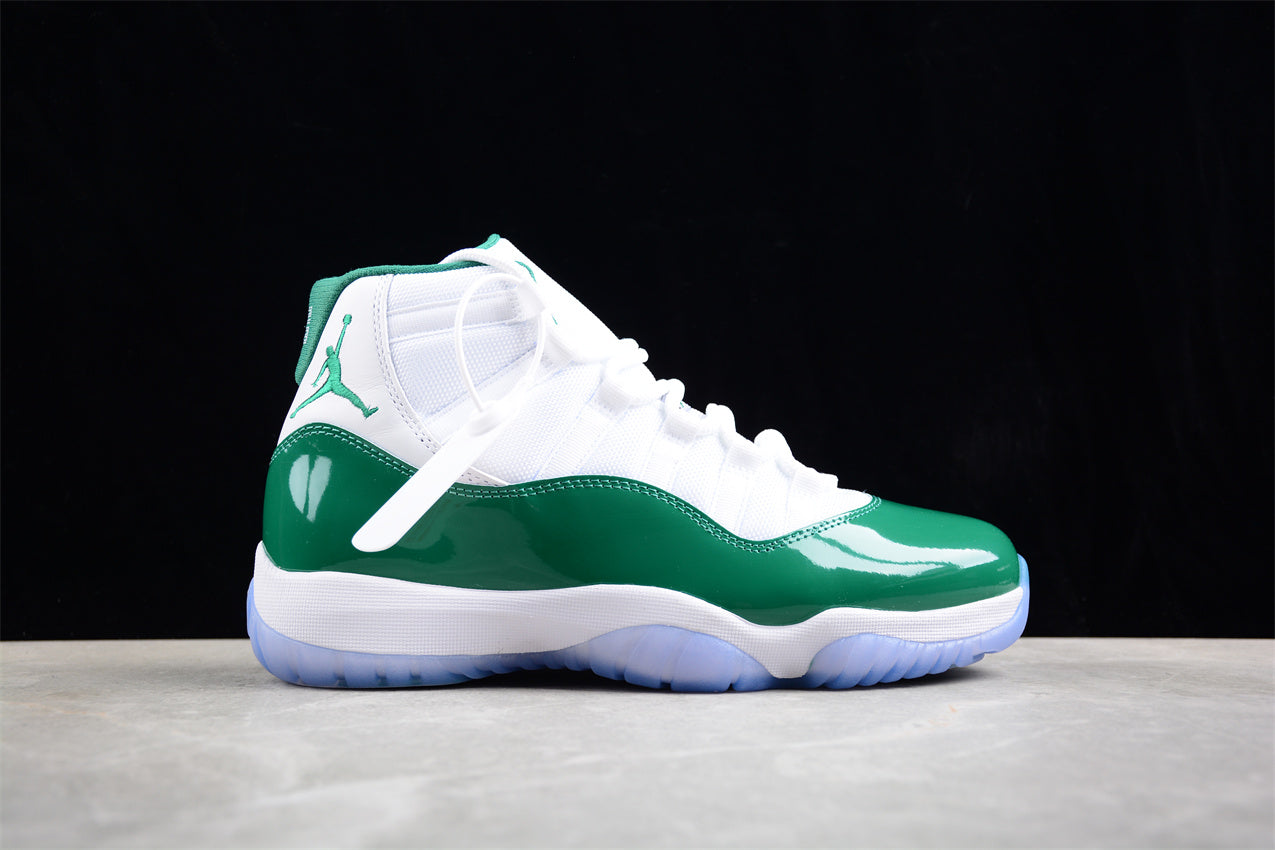 Jordan 11 white and green