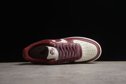 Air Force 1 burgundy white