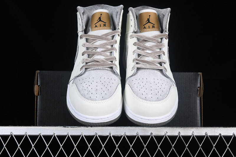 Jordan 1 Mid flat pewter