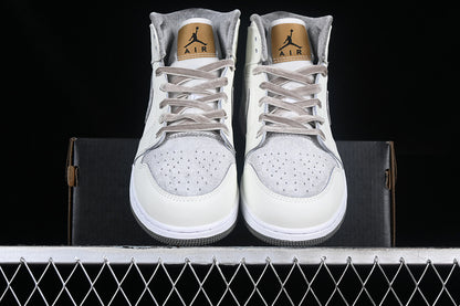 Jordan 1 Mid flat pewter