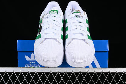 Superstar white green