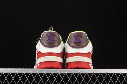 LV 2021S trainer white red purrple green