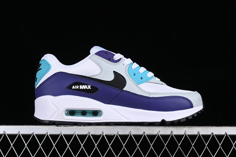 Air Max 90 white black grey blue purple