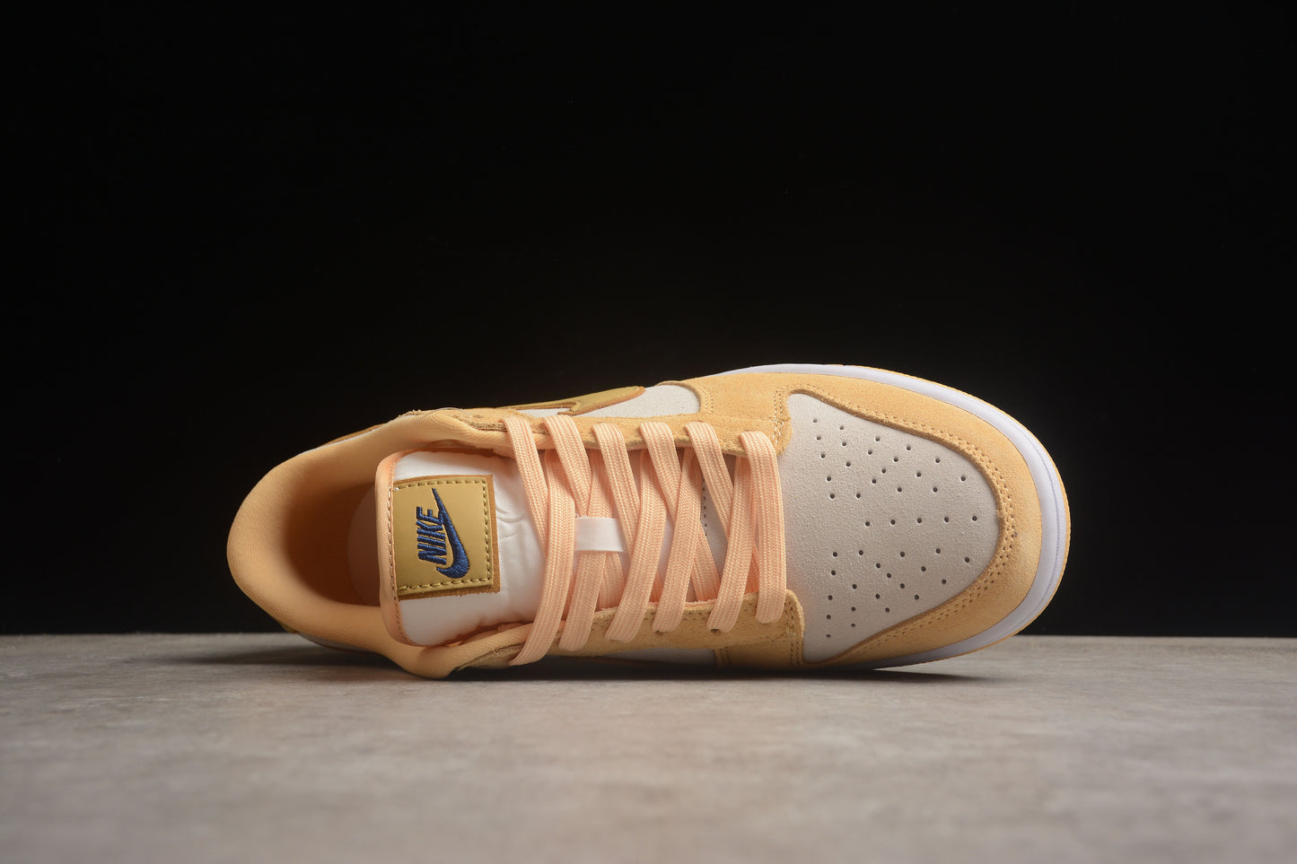 Dunk Low gold suede
