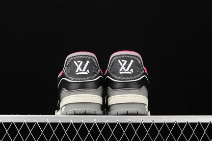 LV 2021S trainer black grey pink