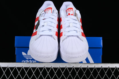 Superstar white red