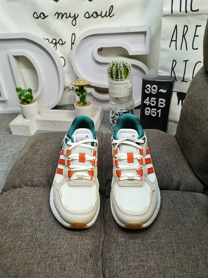 Equipment + white orange green