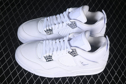 Jordan 4 white metallic silver