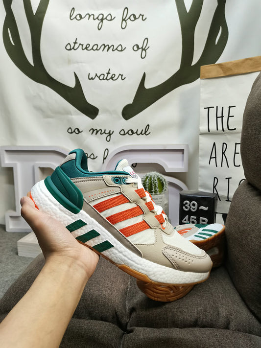 Equipment + white orange green