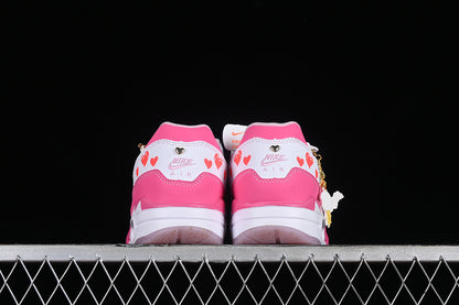 Air Max 1 fucsia hearts