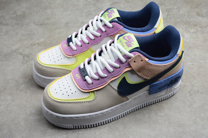 Air Force 1 shadow brown yellow pink