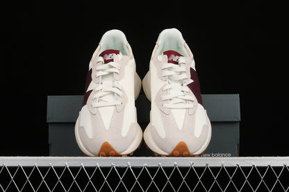 New Balance 327 white burgundy