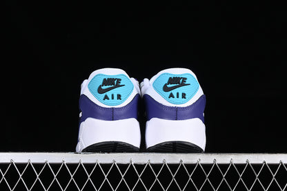 Air Max 90 white black grey blue purple