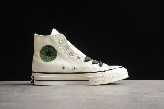 Converse white greenstar