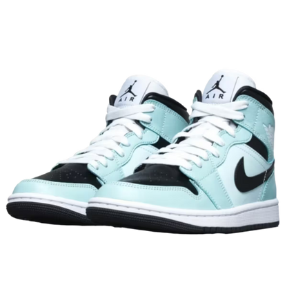 Jordan 1 Mid aqua blue tint