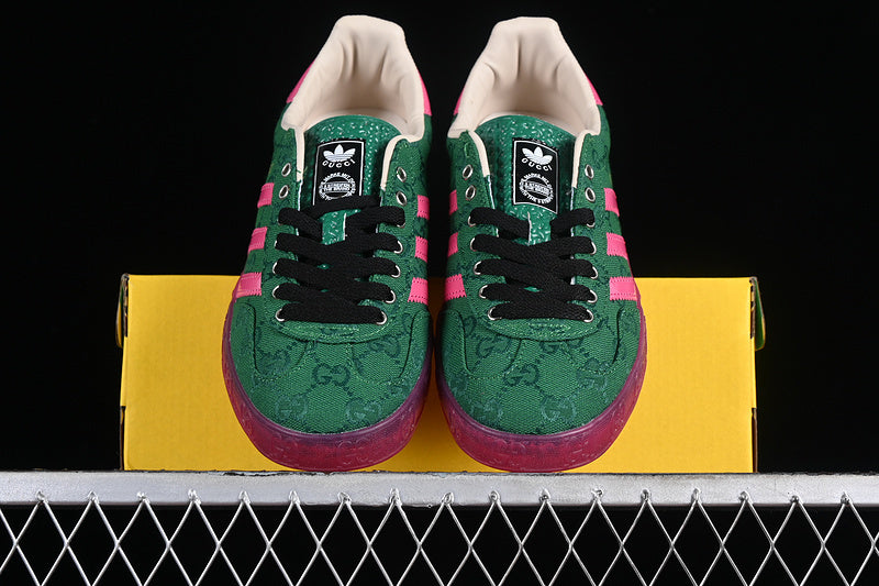 Gazelle x Gucci green GG monogram