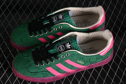 Gazelle x Gucci green GG monogram
